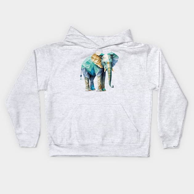 Fictional origami animal #14 Kids Hoodie by Micapox